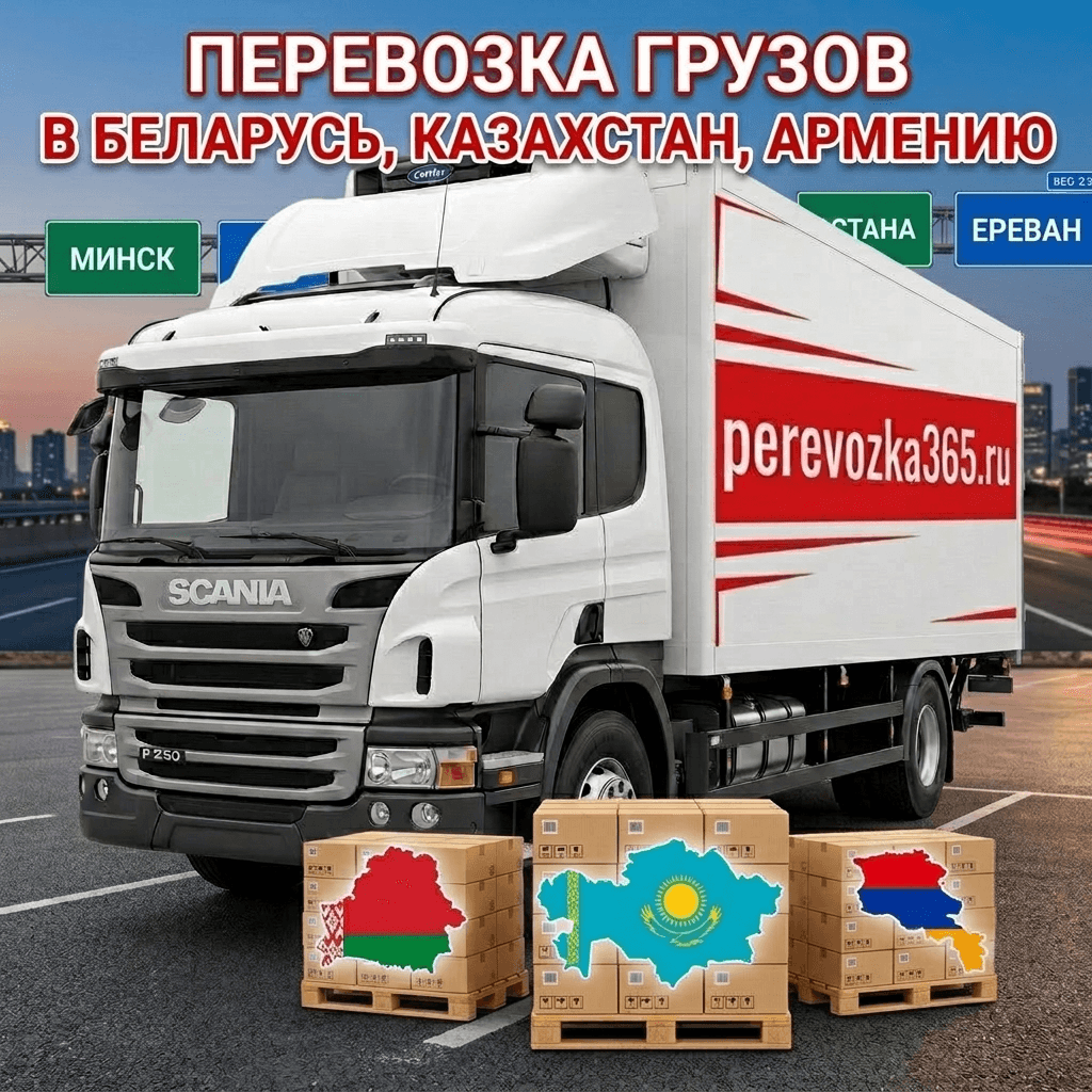Погрузка груза для отправки в страны СНГ
